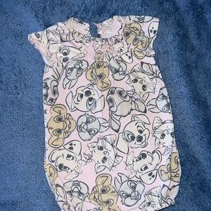 178.Disney Baby Pink Character Print Onesie